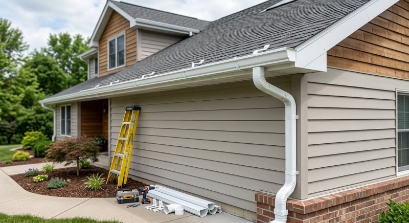 Pvc Rain Gutter Installation in Longmont, CO